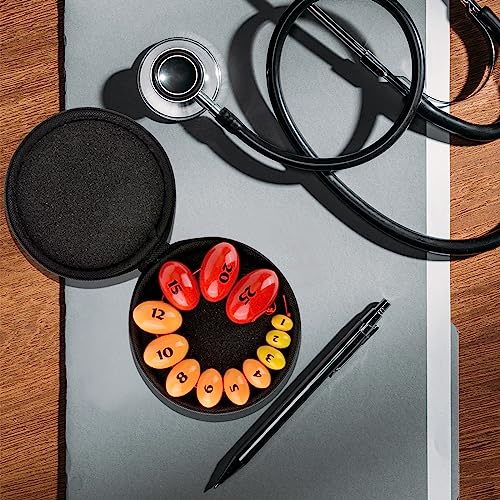 Skillssist Orquidômetro Prader de madeira, bolas Prader, rosário endócrino para endocrinologista e p