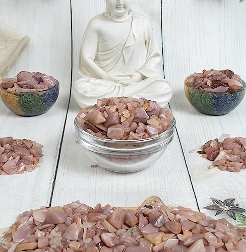 Crocon 1/2 LB Crushed Pink Opal Raw Chips Bulk Crsytal Stone Natural Quartz - Image 2