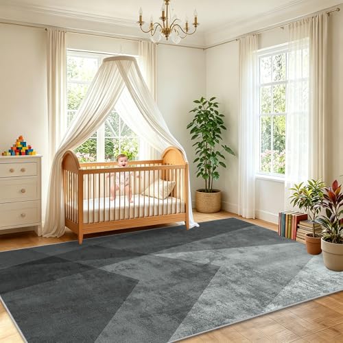 Grand tapis de salle a manger antidérapant et lavable - 4