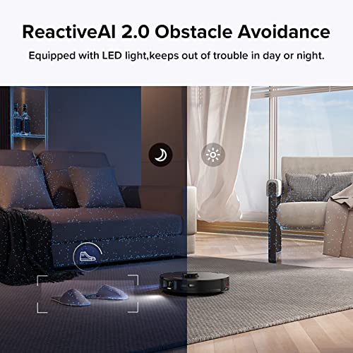 Image of roborock S7 MaxV Plus Robot Vacuum and Sonic Mop with Auto-Empty Dock, ReactiveAI 2.0 Obstacle Avoidance, Real-Time Video Call, 5100Pa Suction, Perfect for Pet Hair