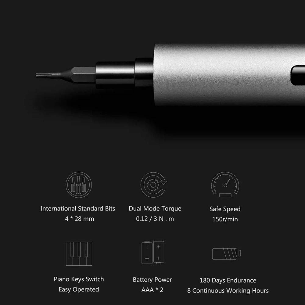 Avvitatore Elettrico,Yulai Wowstick Cacciavite A Batteria, Design Mini Penna Alimentato A Batteria 3N.M Kit Cacciavite A Doppia Modalità Elettrico E Manuale