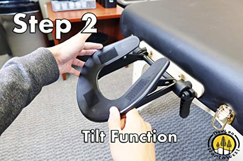 DevLon NorthWest Massage Table Face Cradle Replacement Contoured Adjustable Cradle Head Support (ADJUSTABLE CONTOURED)