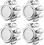 4pcs Chrome Wheel Hub Caps Center Compatible with 99 00 02 04 05 Ford F-250 F-350 18' Wheel