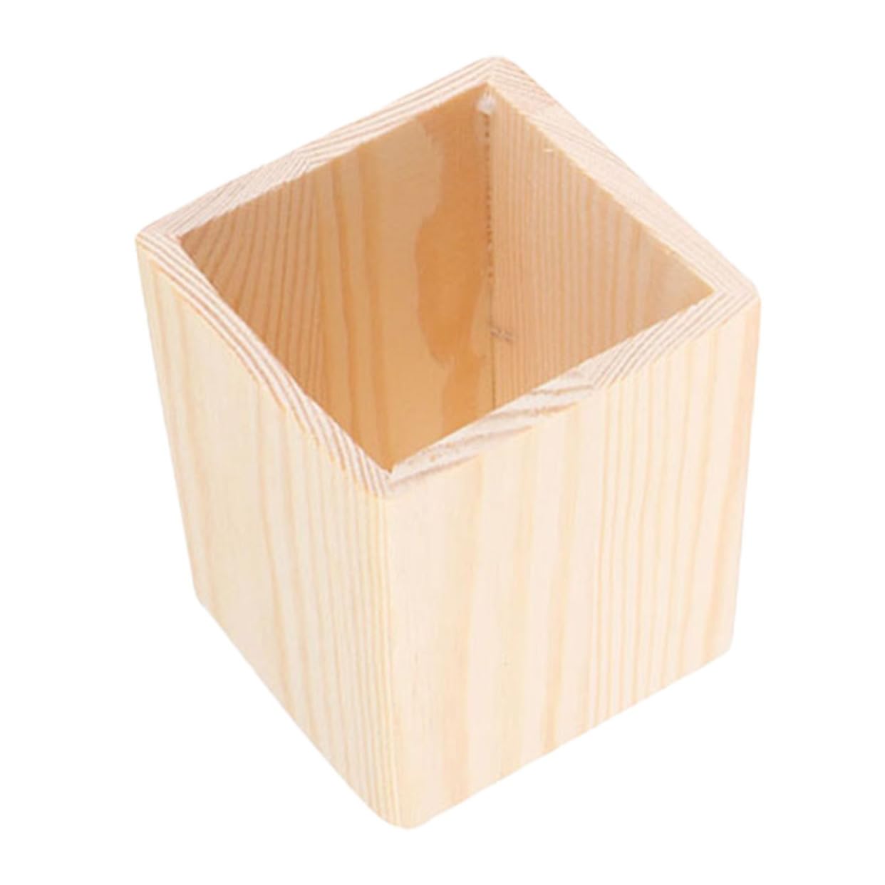 MAGICLULU Lot de 5 Pots à Pinceaux de Maquillage de Capacité Porte-stylos Pot à Crayons Organiseur en Bois pour Bureau