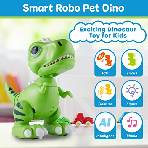 Power Your Fun 8322A Robo Pets T-Rex Dinosaur Toy For Boys And Girls - Remote Control Robot thumb #4