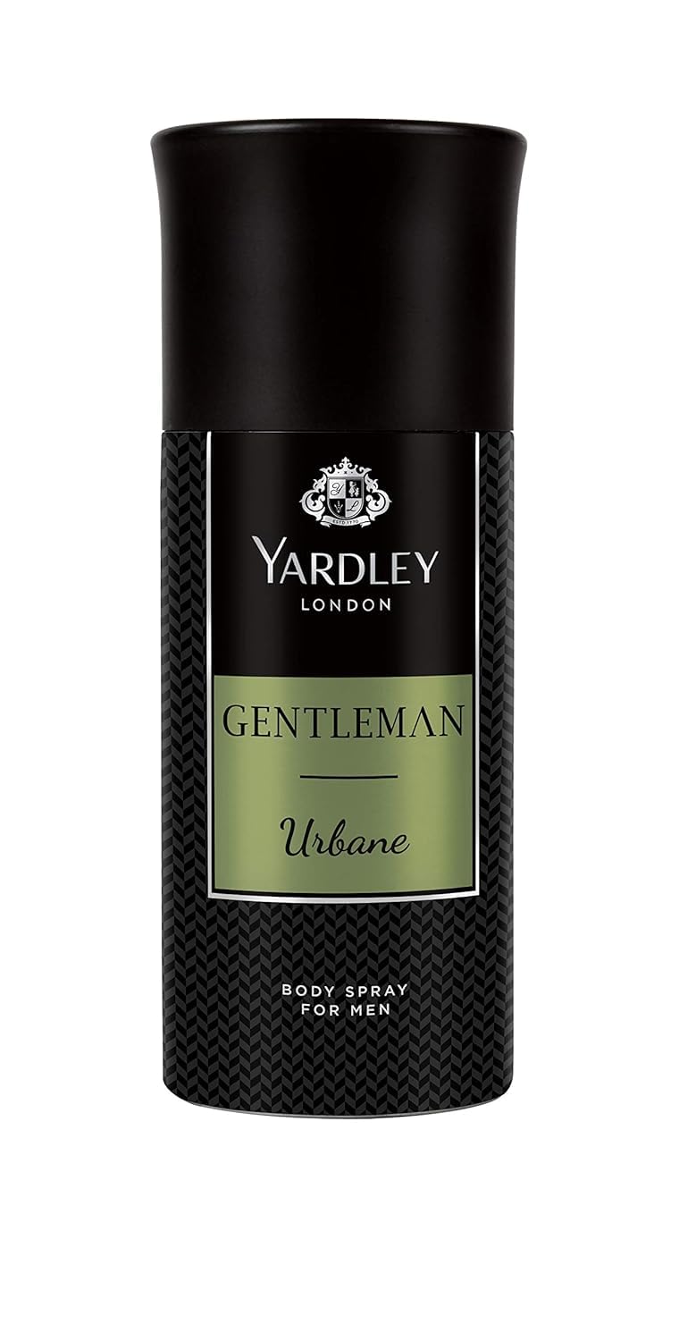 Yardley London Gentleman Urbane Body Spray, For VigoroUS And Flamboyant Male, Sandalwood, Patchouli And Musk, 150Ml