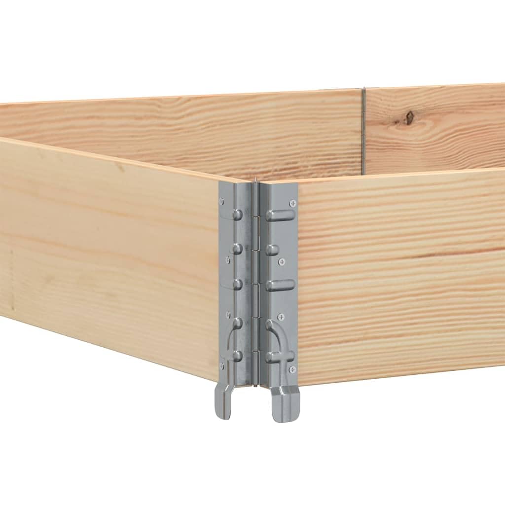 Paretali per Pallet 3 pz 150x100 cm in Legno Massello di Pino, Movimentazione di Materiali,Pianali di carico e Pallet, 36.5kg-3295382