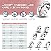 925 Sterling Silver Fidget Rings for Women Men Spinner Moon Star Anxiety Ring for Her Wedding Band Platinum Plated Statement Jewelry Stress Relief Bridal Rings Size 6 Christmas Gifts