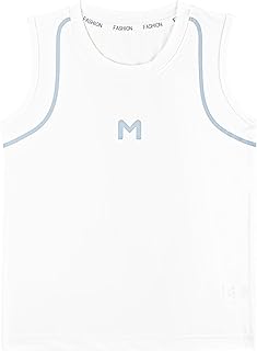 Bebés Niño Camisetas de Tirantes Seda Helada Camisetas Interiores Verano Cuello Redondo Sin Mangas Camisetas Tops Cómodas Transpirables