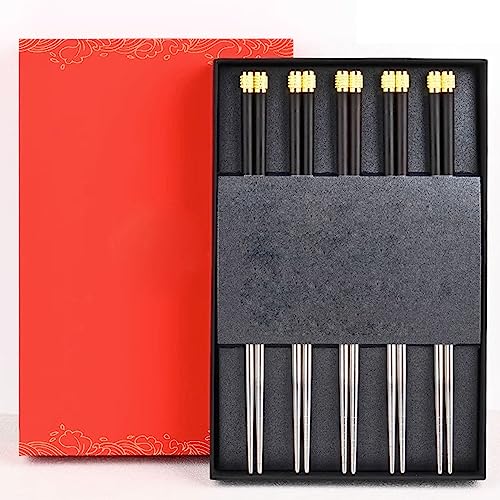 Palillos chinos antideslizantes reutilizables de 25 cm para comer sin que la comida se caiga