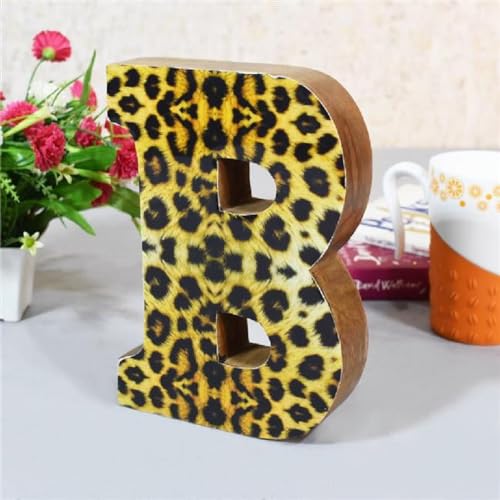 B Alphabet Handmade Letter Block Eco-Friendly Wall Decor Natural Enemal