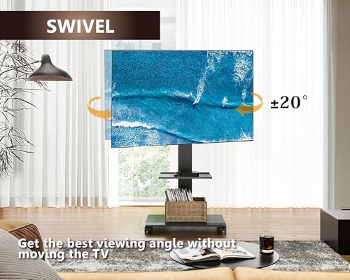Soporte móvil para TV de 32 a 75 pulgadas con ruedas y estante miniatura 4