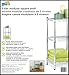 Honey-Can-Do 3-Tier Steel Wire Shelving Tower, Chrome, 14 by 15 by 30-Inch