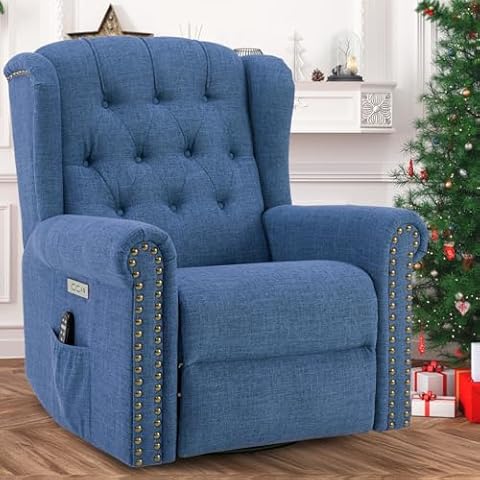 VIVIJASON Power Swivel Recliner Chair Cover
