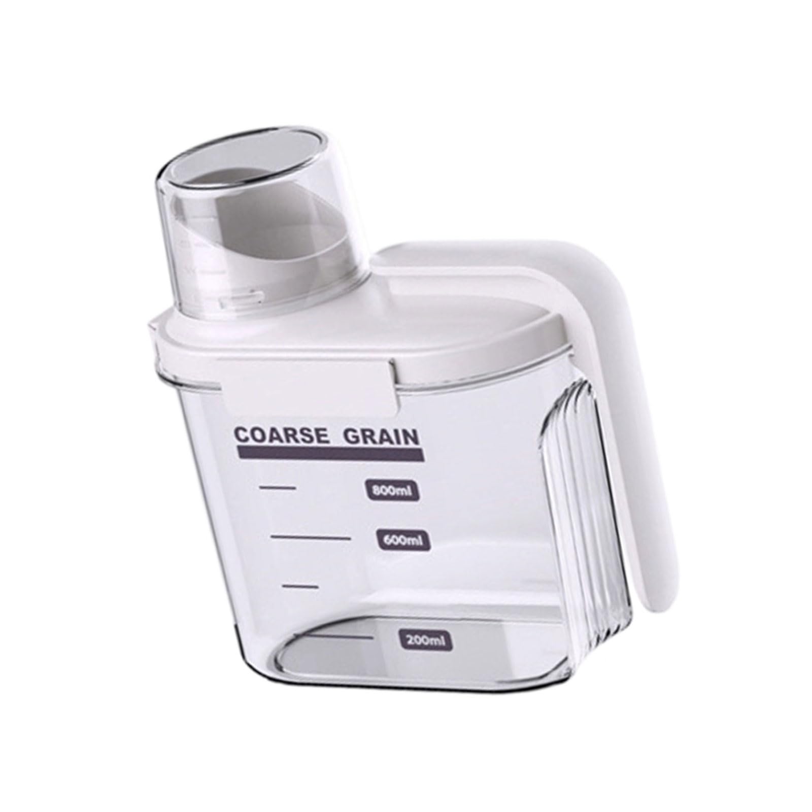 CUNZJIA Small Long Handle Storage Container for Pet Snacks and Dry Items with Secure Seal and Sturdy PP Build
