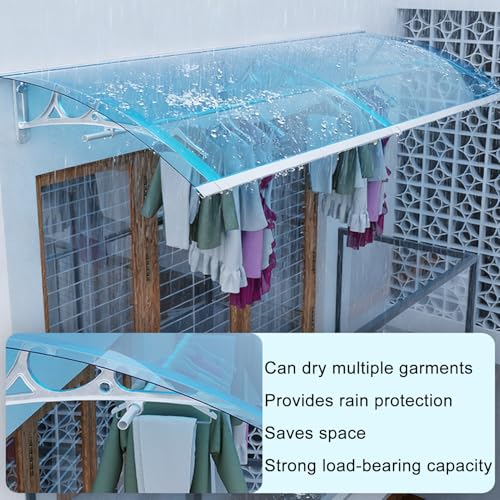 Auvent de terrasse en aluminium résistant aux intempéries et chocs pour fenêtres de maison - 6
