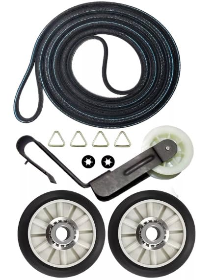 #US Replace Parts for Maytag MGDC465HW1 Dryer Rollers Belt Pulley Kit (#acto060325-25882)