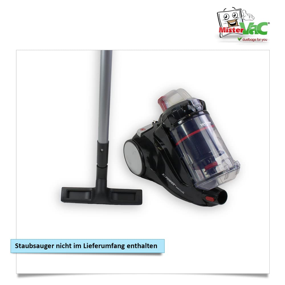 MisterVac Brosse à Sol Pour Aspirateur - Compatible Severin S Power 49992 - Avec 2 Rouleaux Feutre - Brosse Parquet Douce En Crin De Cheval