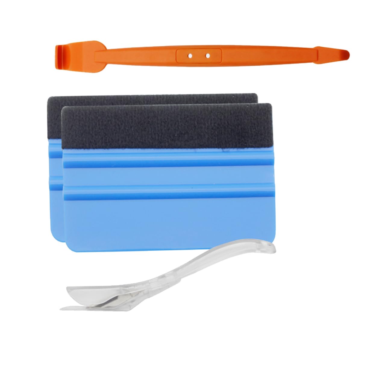 Yardwe 2 Sets Auto Sticker Installation Kit Vehicle Film Installation Tool Car Tint Film Squeegee Kit Random Color