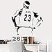 Stella Della Pallacanestro Lakers Lebron James Lbj Wall Sticker Per Cameretta Decorazione Vinile Auto Impermeabile Arte Decorazione Murale58 * 62Cm