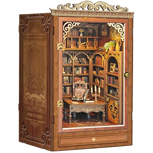 Book Nook Kit for Adults, Booknook DIY Miniature House Kit, Mini House Bookshelf Decor, Birthday...