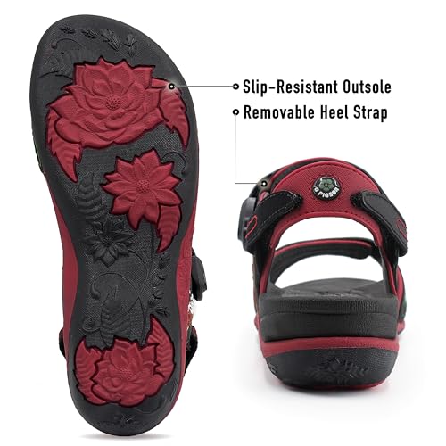 Image of SIGNATURE Arch Support Womens Sandals Comfortable Walking. Everyday Comfy Sandals Women Wear for Beach, Travel, Water, Outdoor, Hiking. Women Footwear.