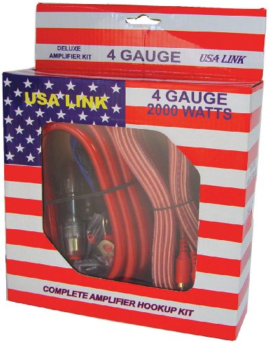 QPOWER 4 Gauge Ga 2000W Car Amplifier Amp Complete Wiring Installation Kit +
