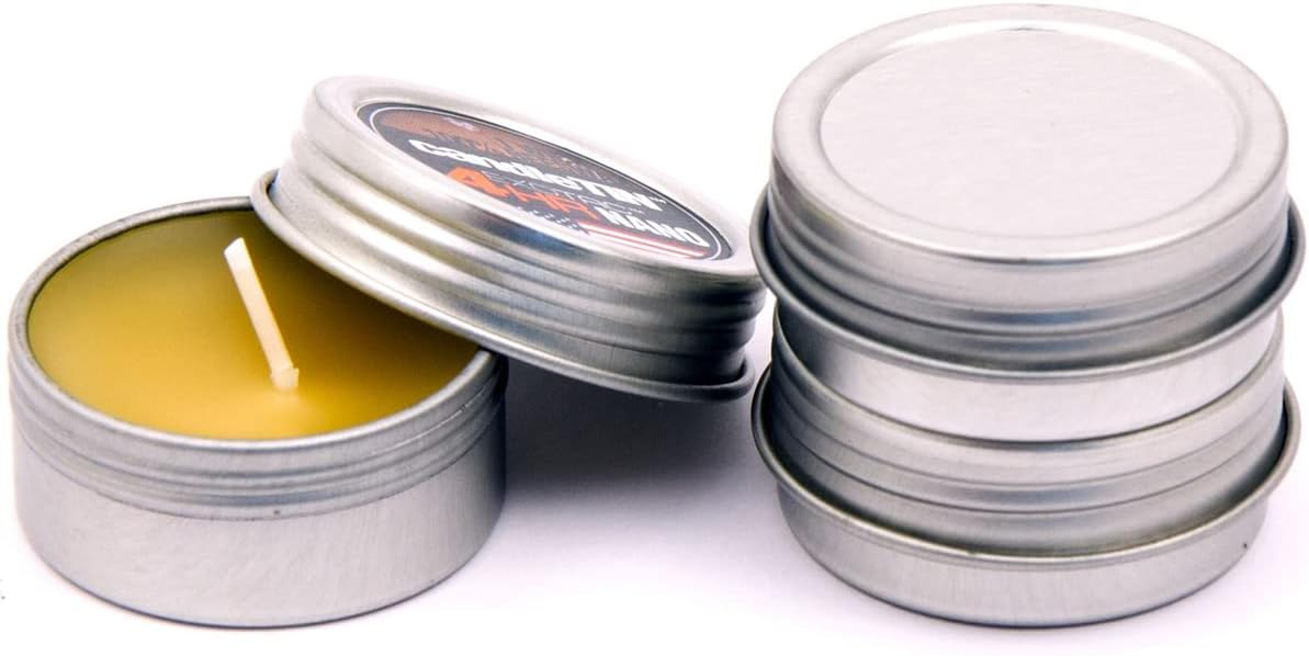 Men's Candletin Nano Emergency Candle (Pack Of 3) - Silver, Small