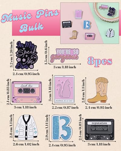 Image of beyonday Creative Singer Pins for Collection Lyrics Album Inspired Brooch Pins for Fans Friendship Brooch Music Lover Enamel Pins on Backpacks Clothes Jeans Hats Concert Gifts for Enthusiasts Women Adults