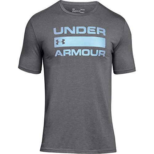 Under Armour Mens Team Issue Wordmark, Graphite Medium Heat /Black, Medium