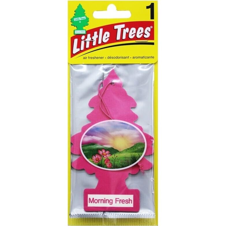 LITTLE TREES Car Air Freshener | Hanging Paper Tree for Home or Car | Morning Fresh | 3 Pack