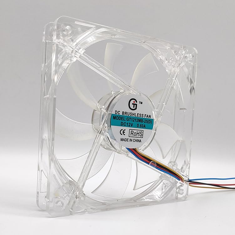 NZNYDNL GT1212MB-25 12025 12V 0.60A 12CM 4Pin Silent chassis power supply fan
