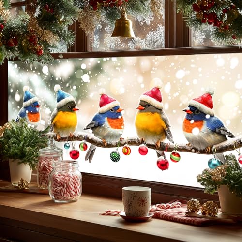 Vinilo Decorativo Navidad HOMETITUTE 39.3 x 17.7 pulgadas miniatura 5