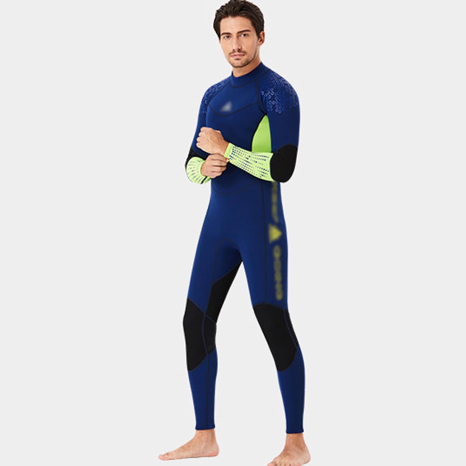 Mens Womens Thickened Wetsuits, 3mm Neoprene Wet Suit Back Zip in Cold Water for Surfing Swimming Diving