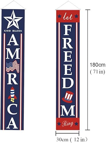 Miniatura 7 de Decoraciones patrióticas para el 4 de julio, decoración patriótica del Día de los Caídos para el Día del Trabajo de los Veteranos de la