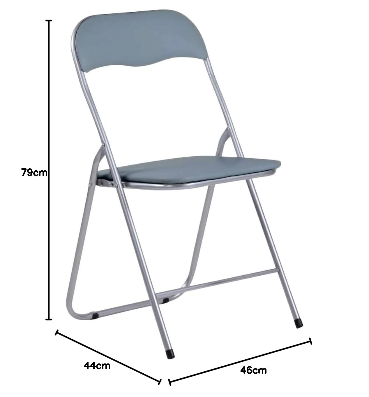7H SEVEN HOUSE Silla Plegable Acolchada Basic 44x46x79cm 7house