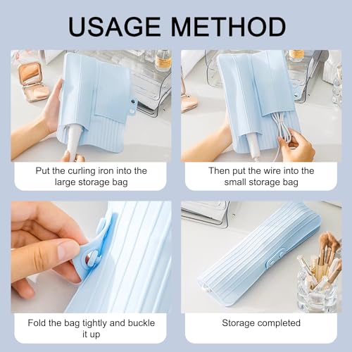 2PCS Tapetes de silicona para planchas y rizadores miniatura 5