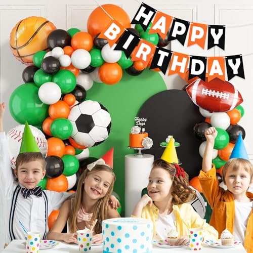 Image of Rozi Decoration Sports Theme Birthday Decoration Items Set of 46 Pcs | Items for Boys | Football Decoration | Soccer