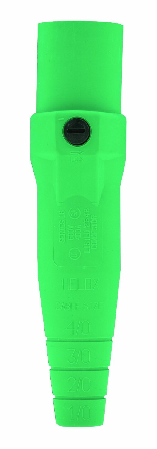 Cam-Type Leviton 16-Series-Nez conique mâle amovible pour câble vert