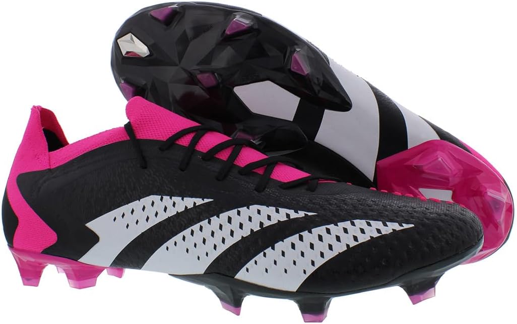 adidas Predator Accuracy.1 Low FG Firm Ground Soccer Cleats - Black/White/Pink