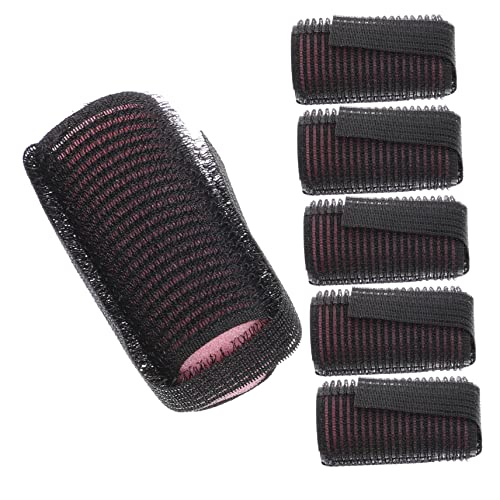 MOTHNUR 6 Piezas Rulo De Pelo Autoadhesivo Rulos De Espuma Bigudí Rizadores De Pelo Rodillos Rizador De Pelo Para Peinar El Cabello Rodillo De Pelo De Peluquería Chinos Rizo Black Esponja