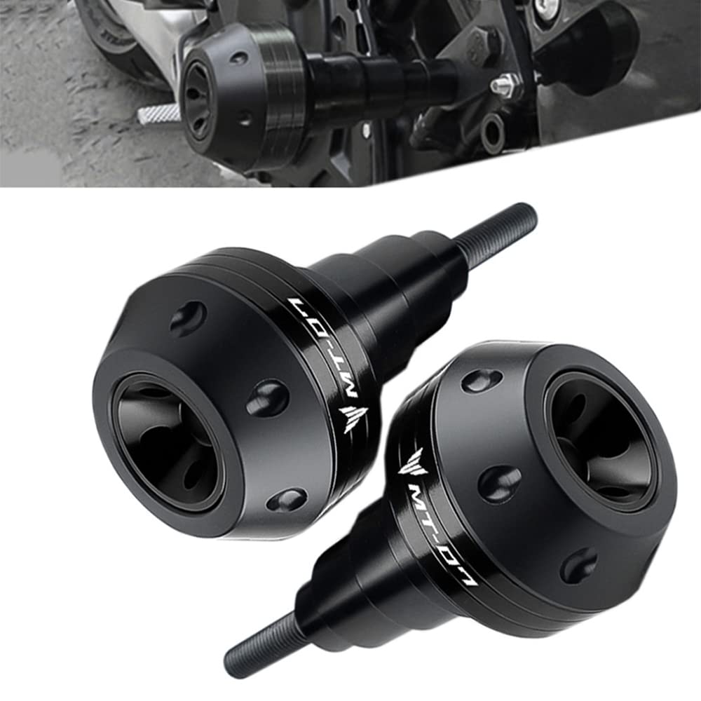 Riloer Cadre de moto descendant slider anti crash Compatible avec Yamaha R25 R3 MT03 MT07 FZ07