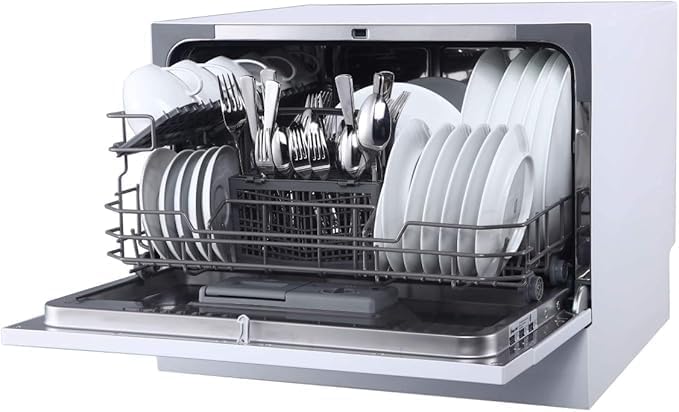 Whynter CDW-6831WES Energy Star Countertop Portable Dishwasher 6 place setting LED, White