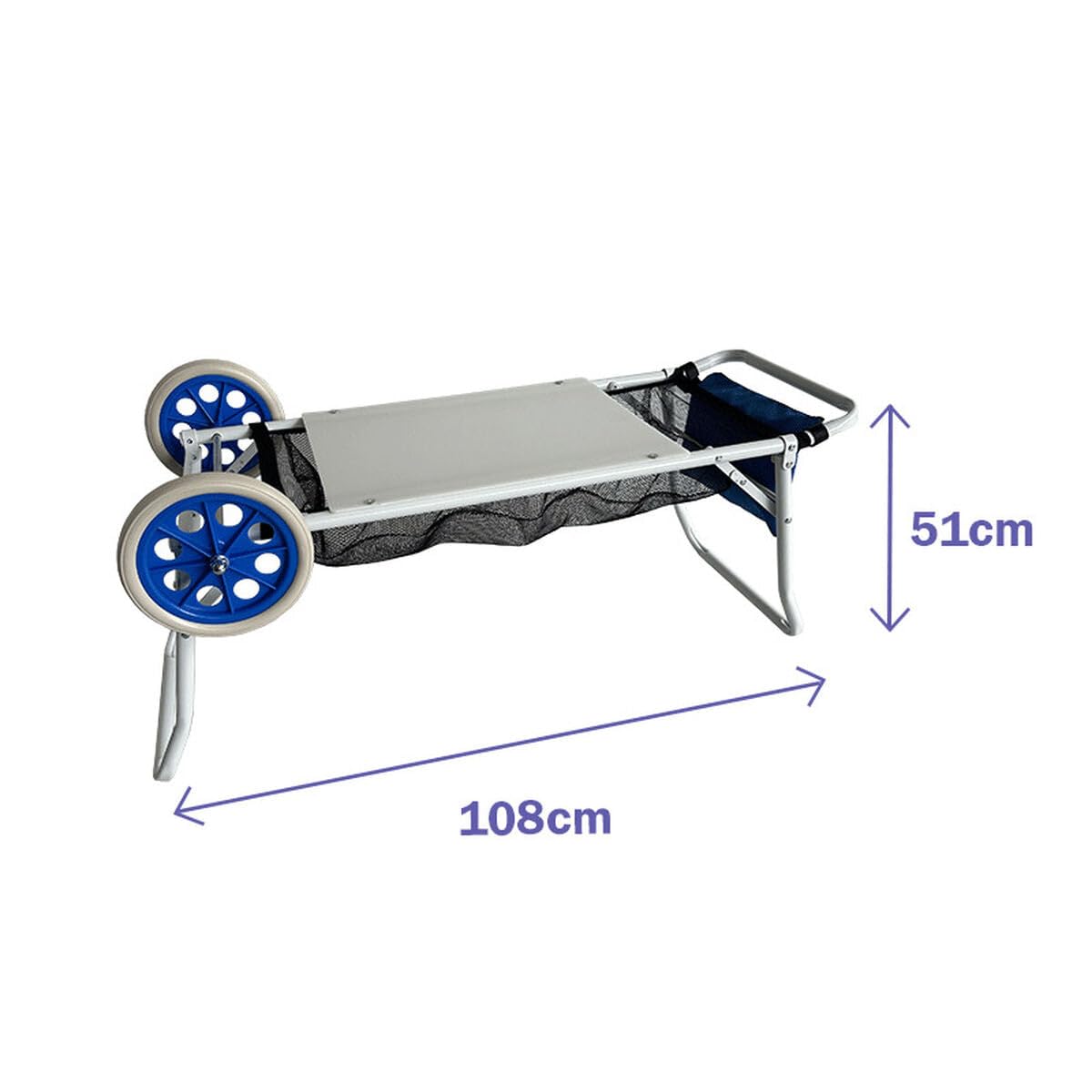 Chariot Multi-usages Blanc PVC Acier Red 108 x 51 x 51 cm