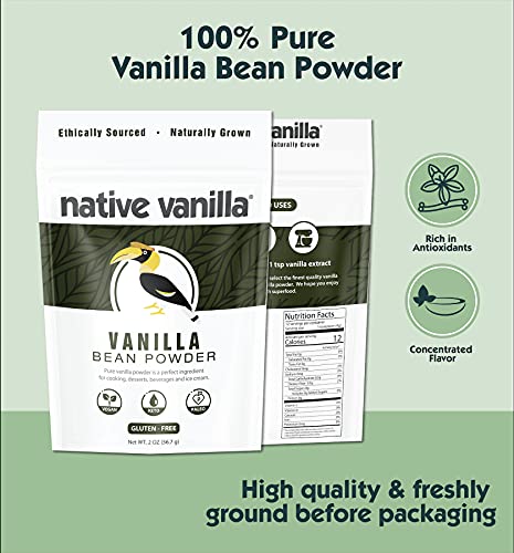 Native Vanilla – Bakers Kit - All Natural Vanilla Bean Paste, Pure Vanilla Extract, Organic Vanilla Bean Sugar And 100% Pure Ground Vanilla Bean Powder (Combo Pack) – Made With Real Vanilla Beans #TOP3