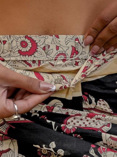 Image of SIRIL Women's Printed Ready to Wear Mul Cotton Saree With Unstitched Blouse Piece