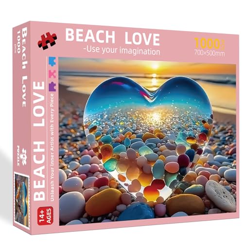 Rompecabezas para adultos de 1000 piezas con tema Amor, rompecabezas de cartón blanco sin polvo, incluye póster a escala 1:1 y letras en el reverso (27,5" x 19,6") miniatura 7