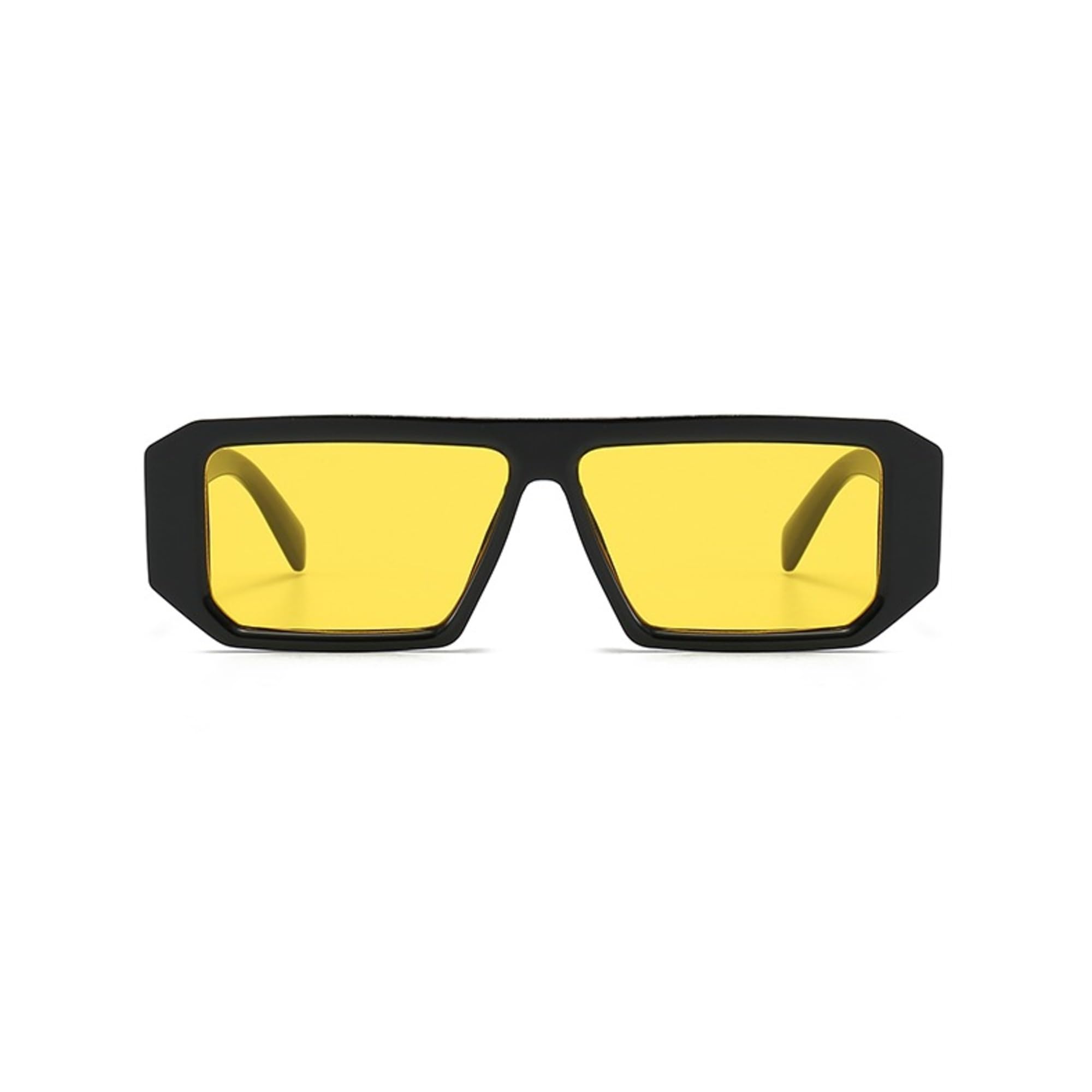 AUGEN Moderne rechteckige Kunststoff-Sonnenbrille, Unisex, UV400-geschützt, Größe L (187)
