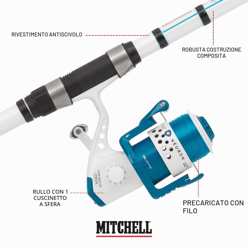 Mitchell Neuron Combo, Fishing Rod and Reel Combo, Spinning Combos, Sea - Boat Fishing