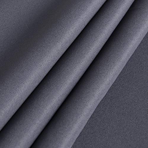 Image of sancua Rectangle Tablecloth - 90 x 156 Inch - Water Resistant Spill Proof Washable Polyester Table Cloth, Decorative Fabric Table Cover for Dining Tables, Buffet Parties and Camping, Grey